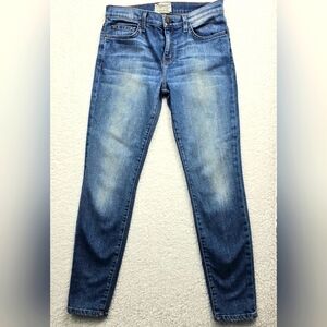 Current/Elliott  "The Stiletto" Light Wash Size 28  Cropped At Ankle
